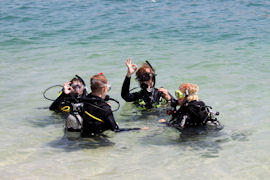 Croatia Diving: Happy PADI Open water student